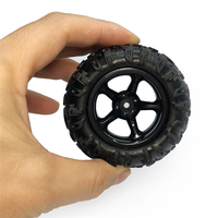 AC52-4Pcs Rubber Tire Wheel Tyre For Deerc 9300 9310 Pxtoy 9300 9302 9303 9304 1/18 RC Car Spare Parts Accessories