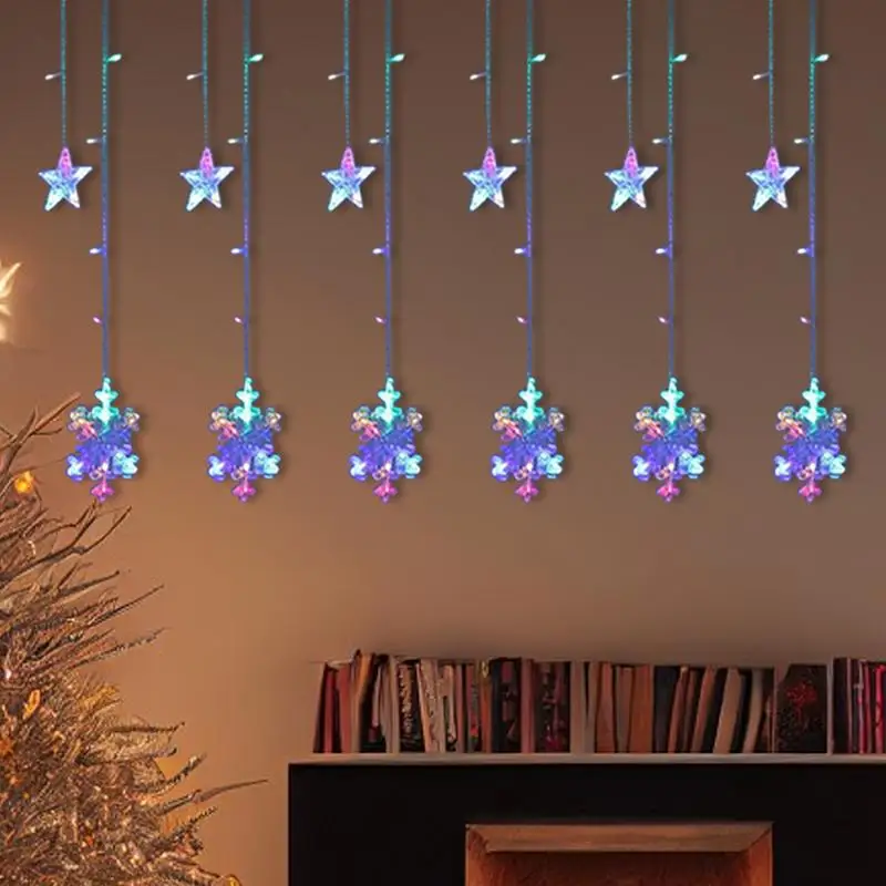 Christmas Star Lights LED Window Lights Star Christmas Lights Indoor Window Lights Christmas Decorations For Window And Walls