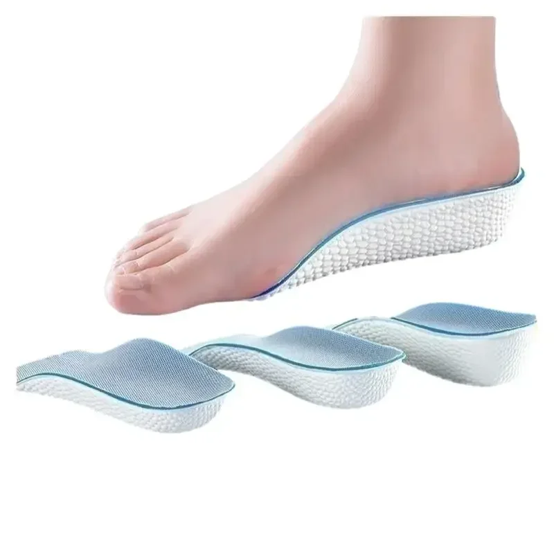 Fashion Style Internal Heightening Insoles for Men and Women Invisible Soft Bottom Half Pad Height Increase Insole Shoe Insole