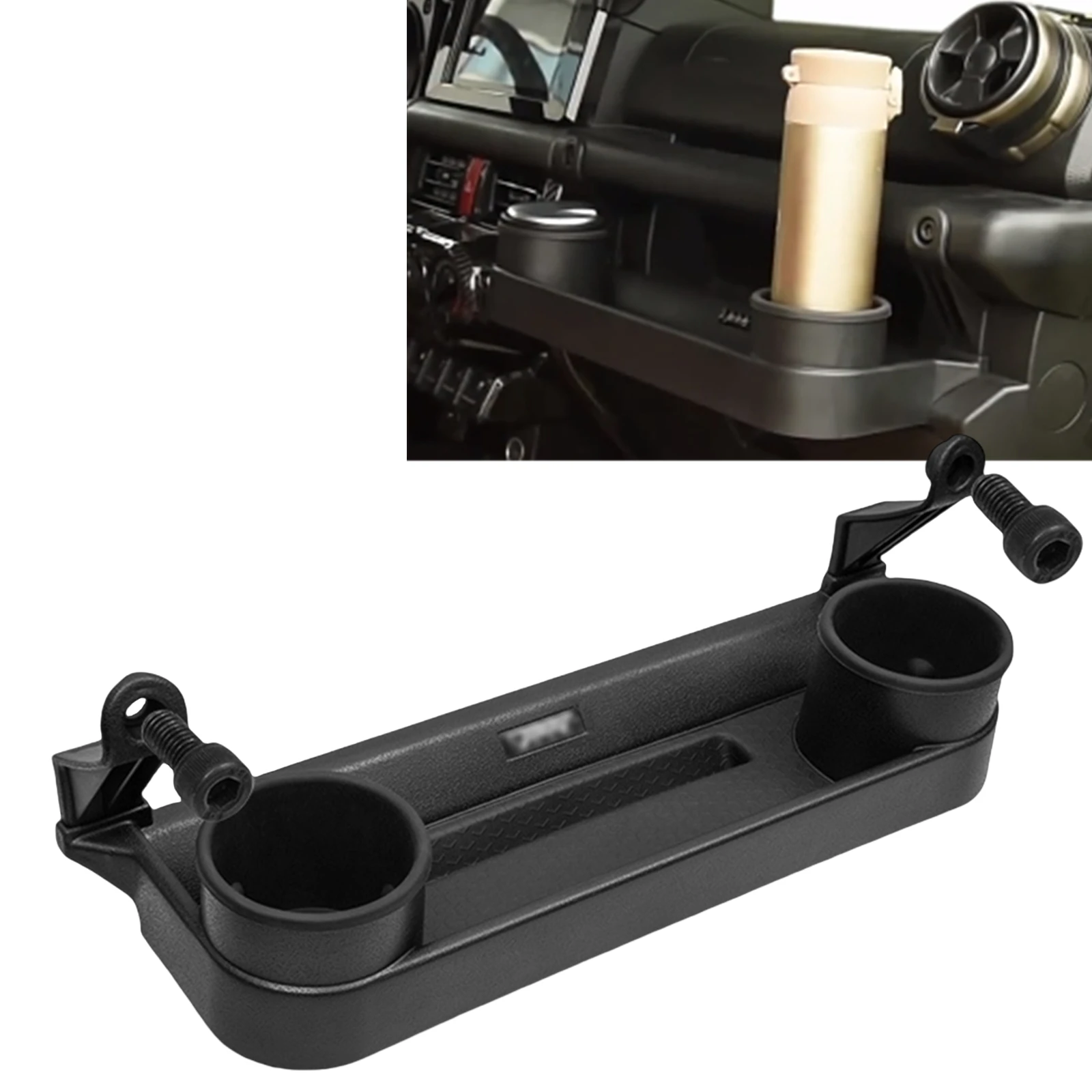 

For Suzuki Jimny JB64 JB74 2019-2024 Front Dashboard Center Storage Box Water Cup Holder