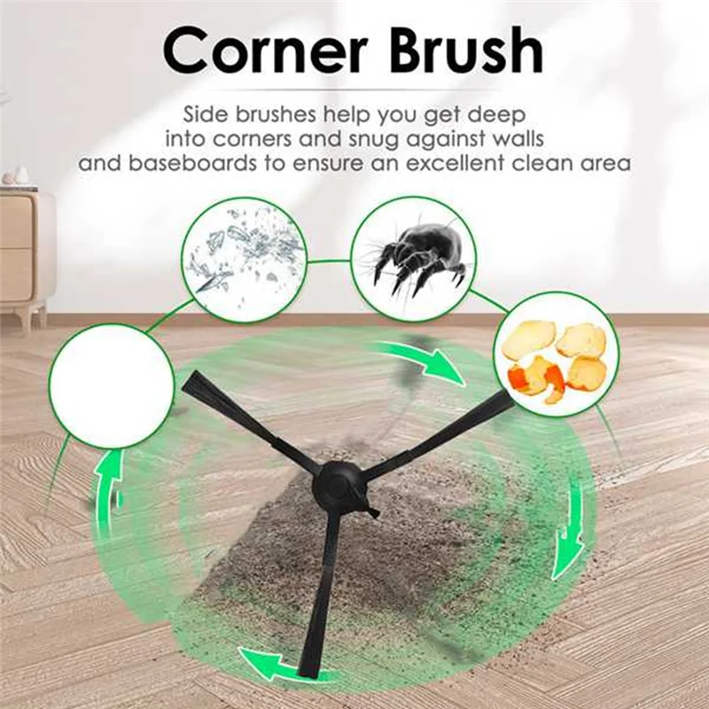 A05G-For Verefa L11 Pro الذاتي تفريغ روبوت فراغ الجانب الرئيسي فرشاة أكياس الغبار ملحقات المكنسة الأساسية