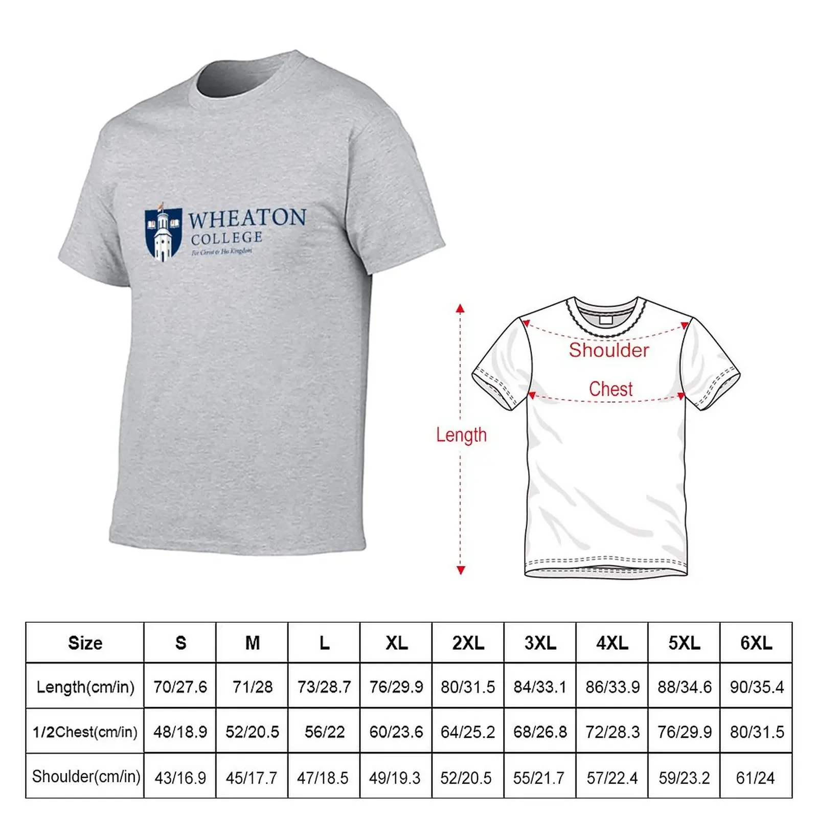 Wheaton College (Illinois) T-Shirt summer clothes for a boy vintage black t-shirts for men