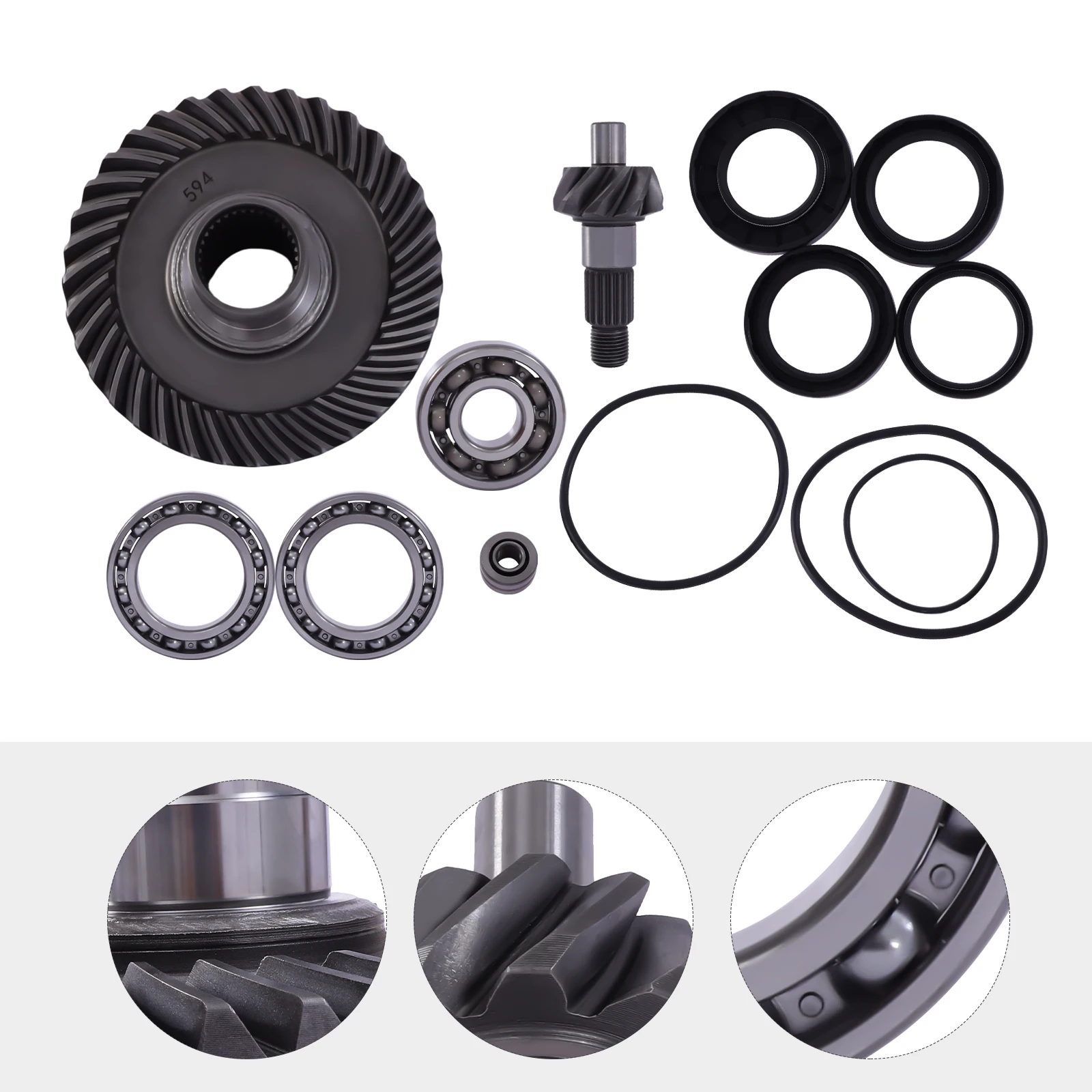 

NEW Rear Differential Ring&Pinion Gear+Bearing kit For the 1988-2000 HONDA TRX300FW 4x4 Fourtrax