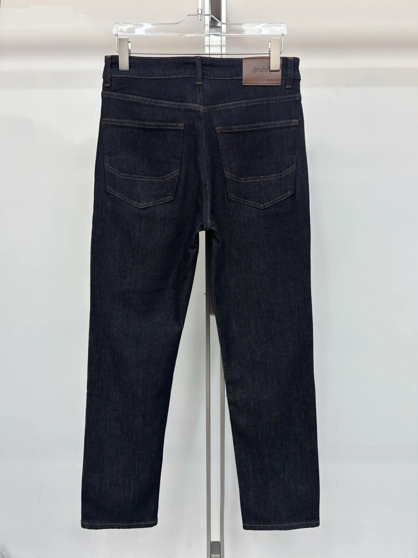 Bri simple casual Italian old money style men's straight wear-resistant jeans