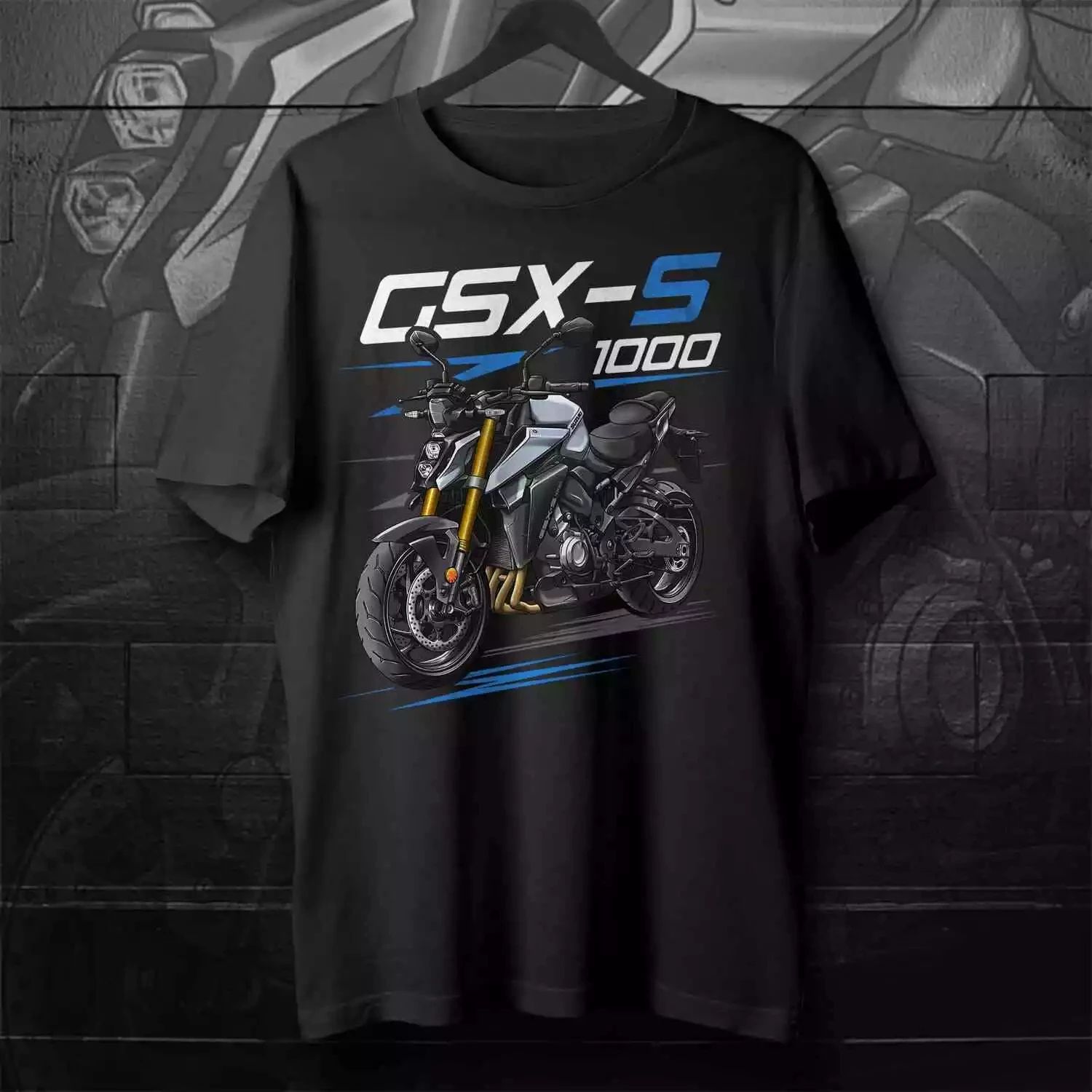 

2025 Summer Cotton Round Neck Short Sleeves for Men Women Suzuki GSX-S1000 2021-2024 - Motorcycle T-Shirt for Street Riders