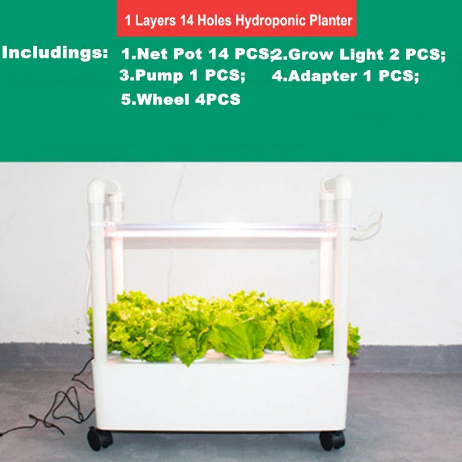 Hydroponic Growing System Kit ,12 Pods Indoor Garden with Full Spectrum LED Light for Vegetables, Herbs ,Strawberry