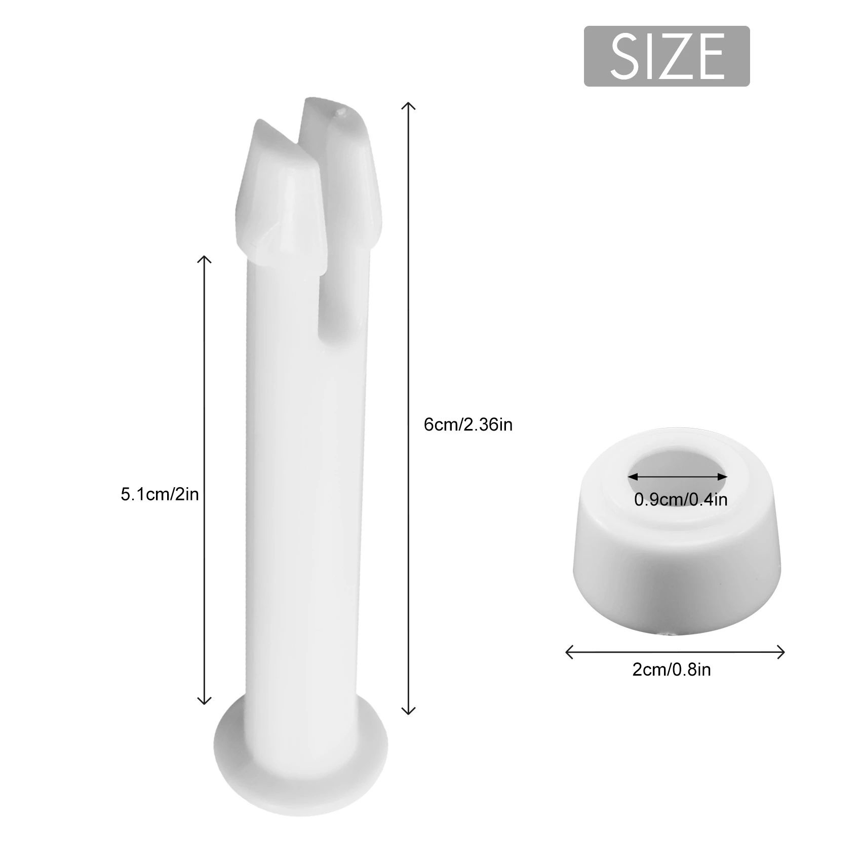 A18E-24Pcs دبابيس وصلة حمام السباحة ABS، 6 سم/2.36 بوصة مجموعة أغطية الأختام لقطع غيار حمام السباحة انتكس 28270-28273