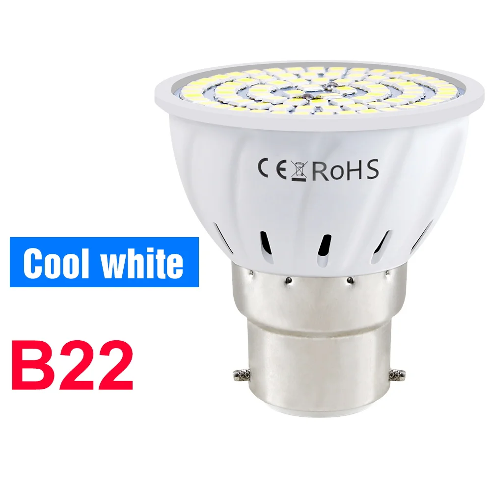 Led E27 Lamp Gu10 Spotlight Lamp E14 Warm Wit Licht B22 Led Lamp Ac 220-240V Voor Huis Woonkamer Slaapkamer Studeerkamer Kroonluchters