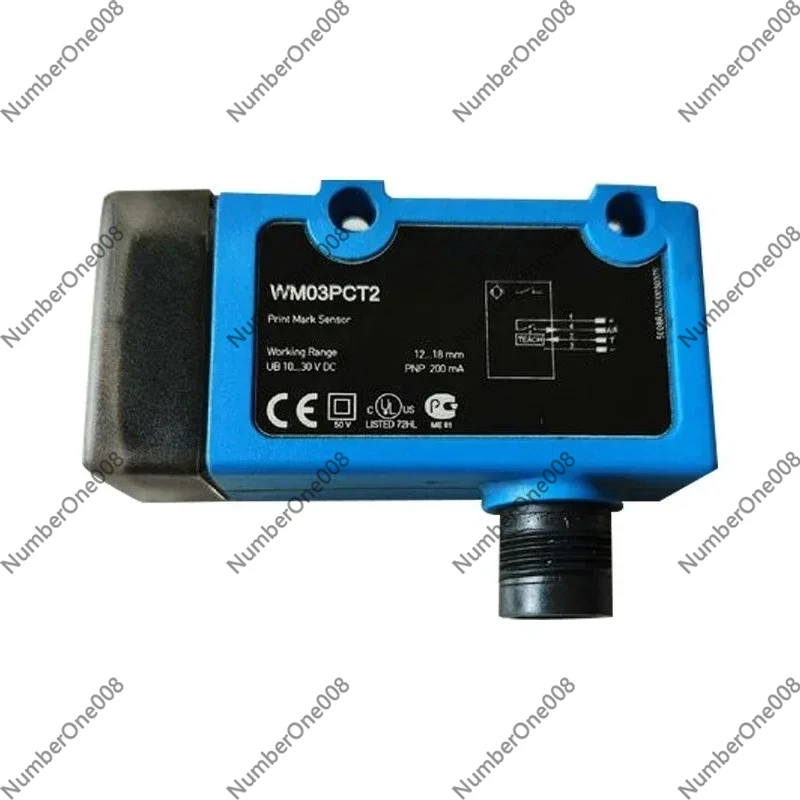 WM03PCT2 Print Mark Sensor for Wenglor, 12-18mm 1.5x2.5mm Spot PNP M12 10-30V DC White Light