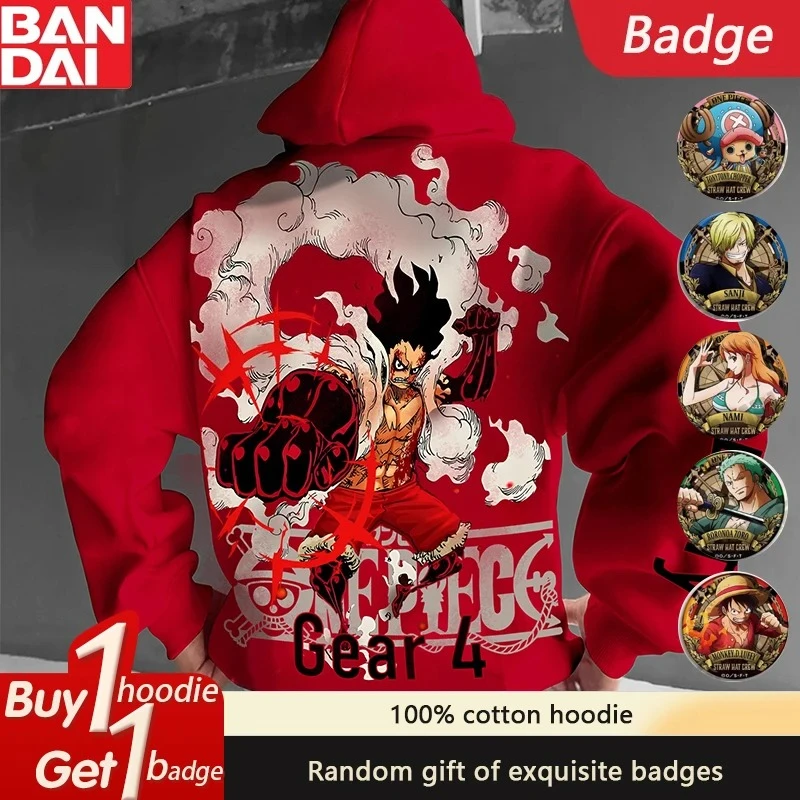 

ONE PIECE Joint Luffy Sauron Hoodie Popular Loose Casual 2025 Autumn and Winter Men's and Women's Animation Sweater