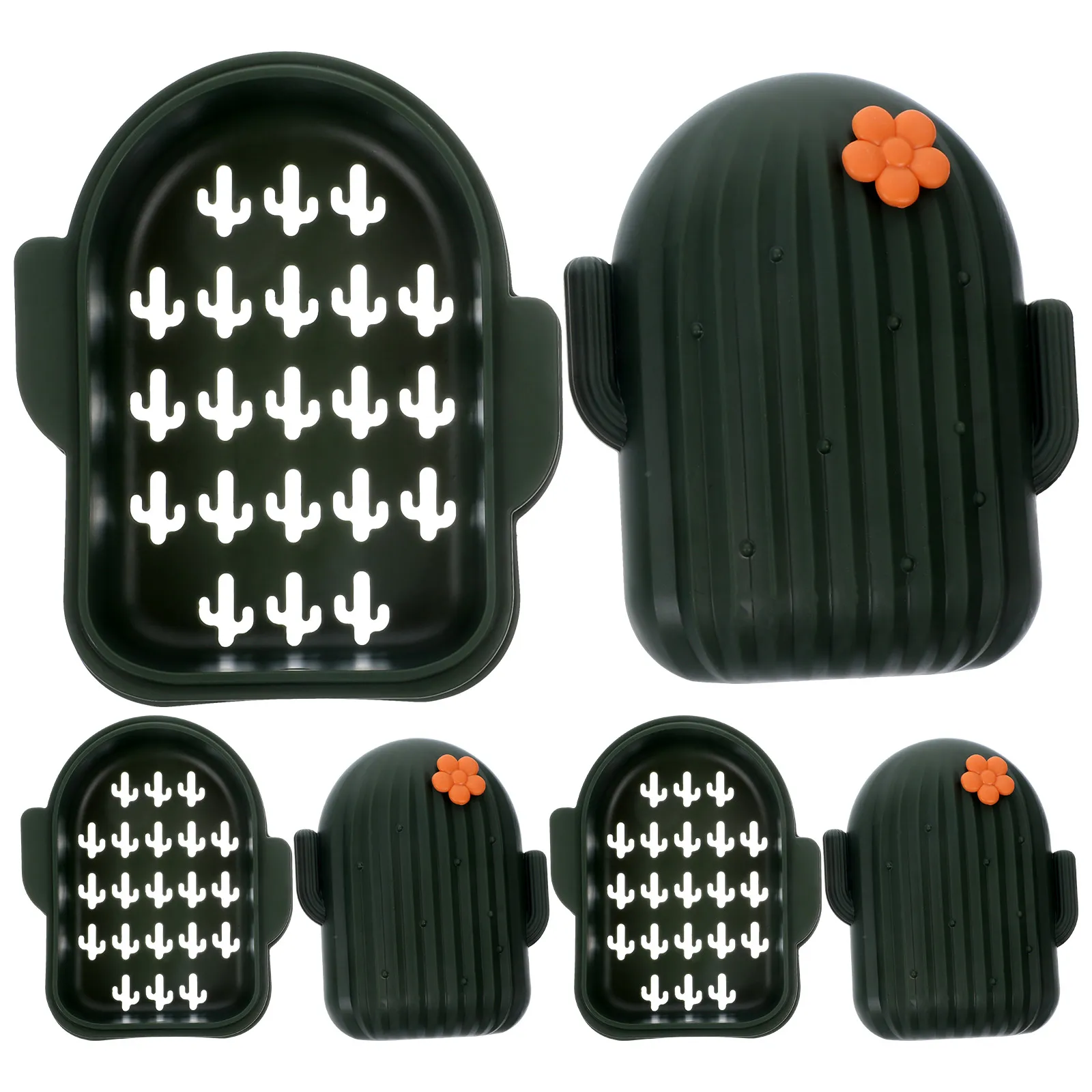 

3 Pcs Outdoor Drain Soap Dish Travel Case Toiletries Pp Leak Proof Portable Boxes
