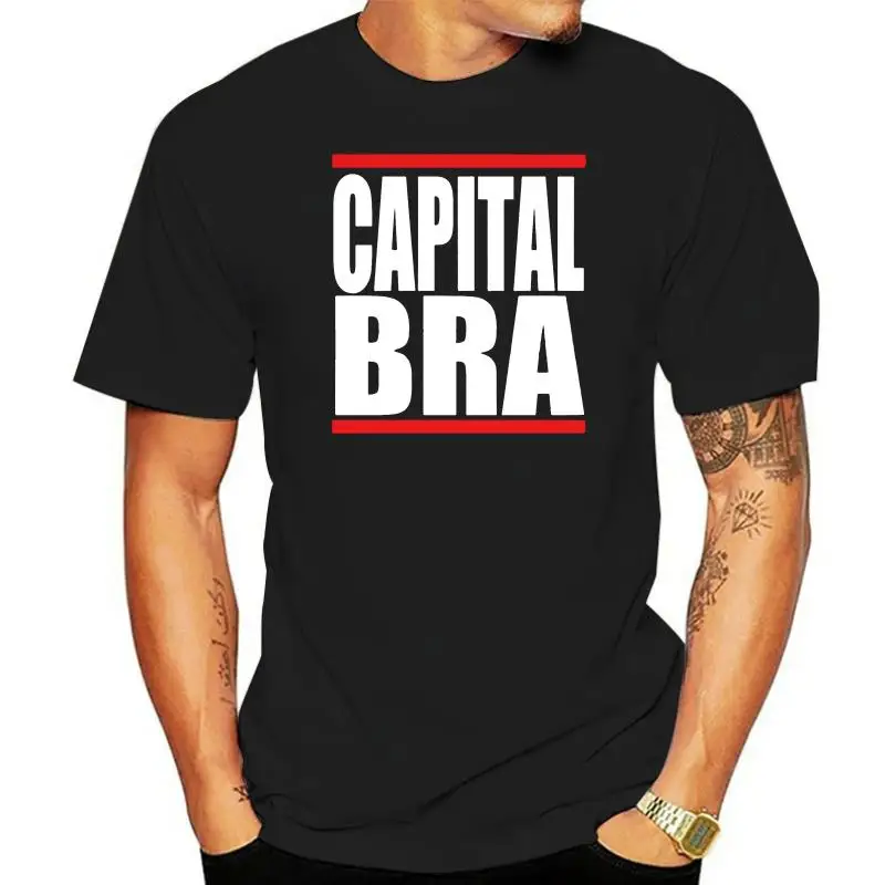 Men tshirt Capital Bra Block Logo Black Unisex T Shirt Printed T-Shirt tees top