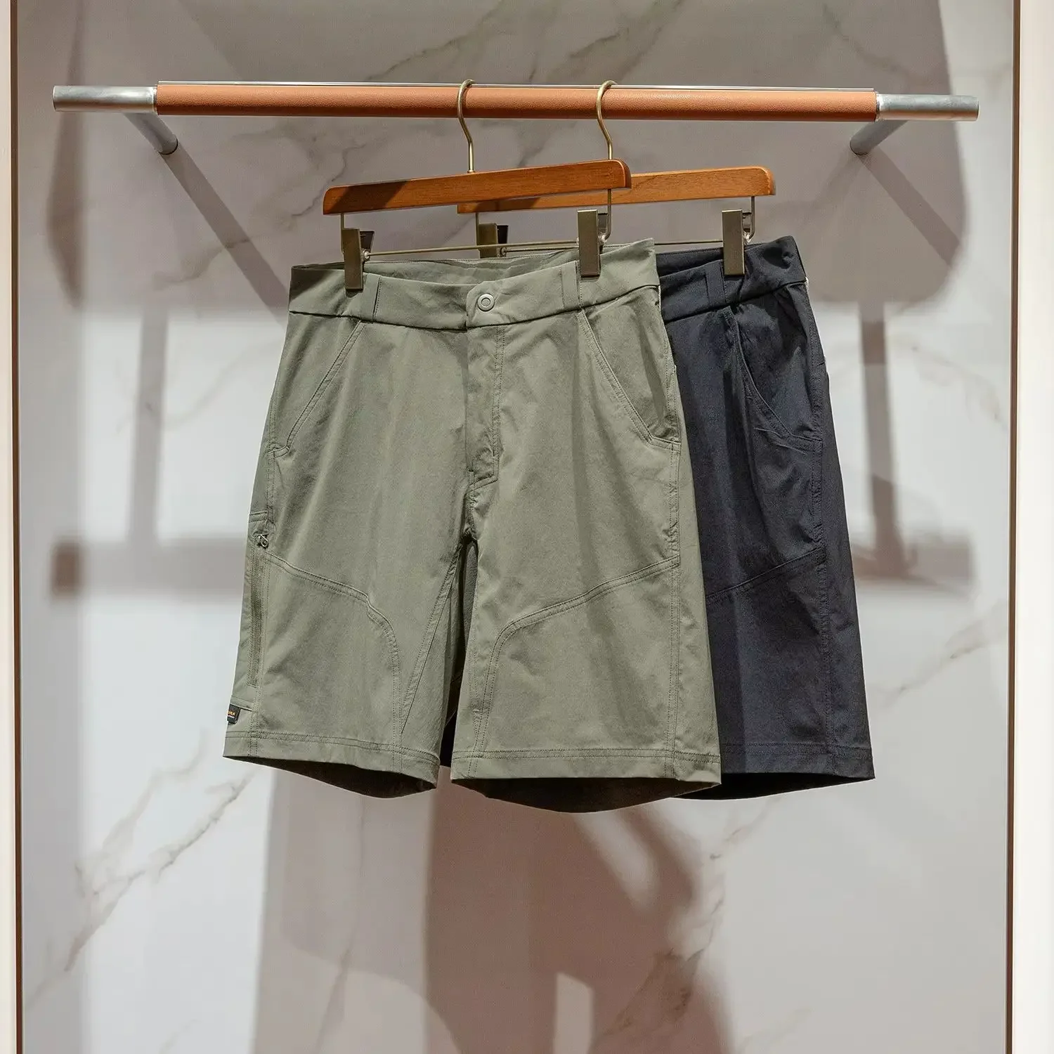 Urban outdoor lightweight running men's cargo casual shorts