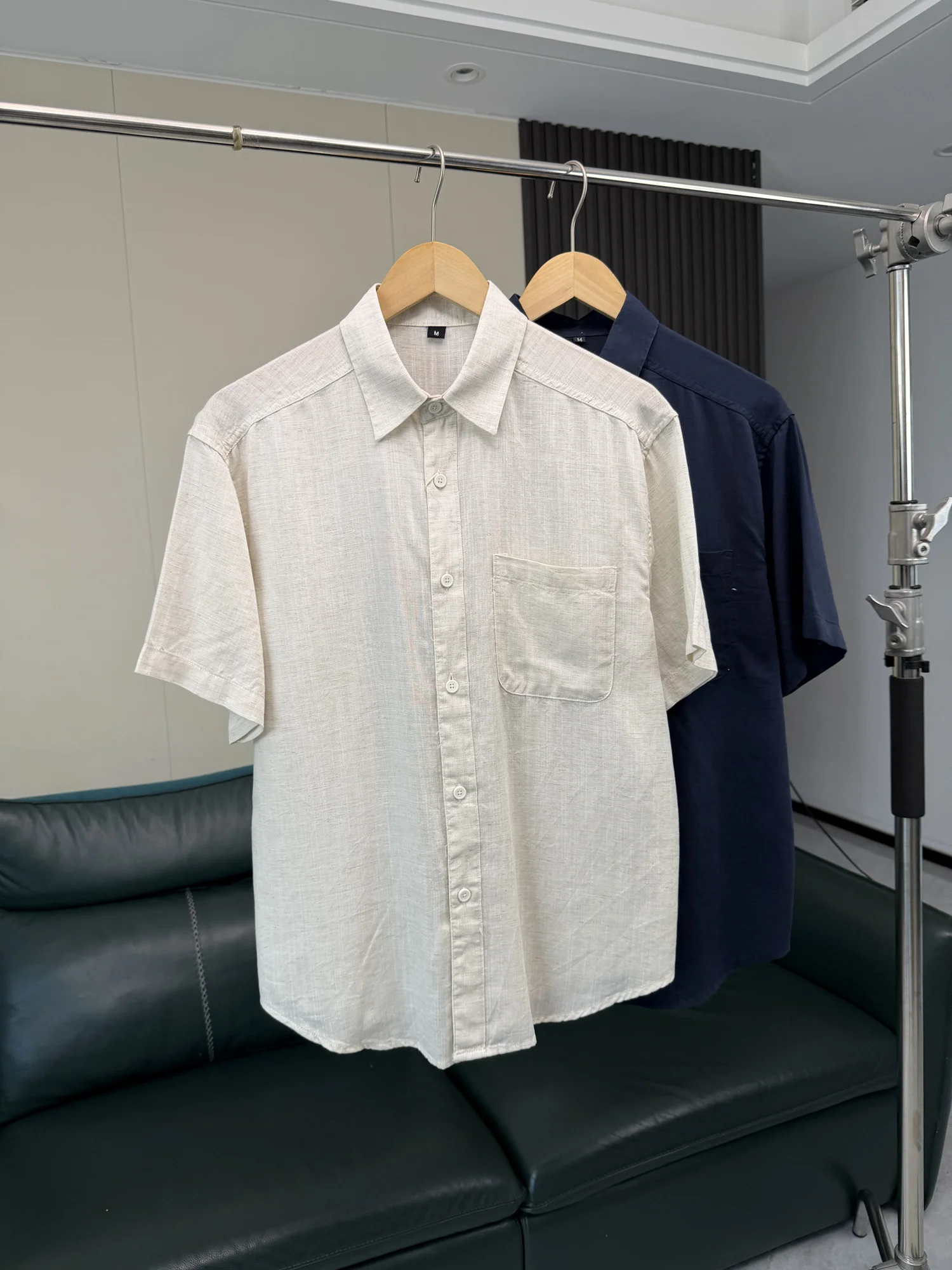 Linen Cotton Linen Men's Summer Lightweight Breathable Comfortable Casual Short Sleeve Shirt Fashion Urban Style Short Sleeve
