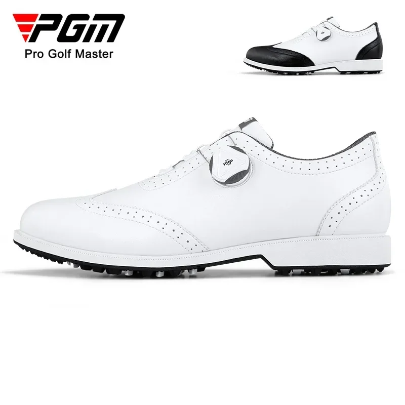 PGM nuevos zapatos de golf, zapatos impermeables para hombres, zapatos deportivos para hombres, cordones con perilla