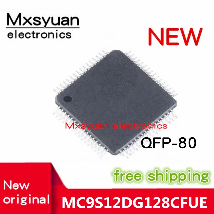 2~10PCS/LOT MC9S12DG128CFUE MC9S12DG128   QFP80   New original