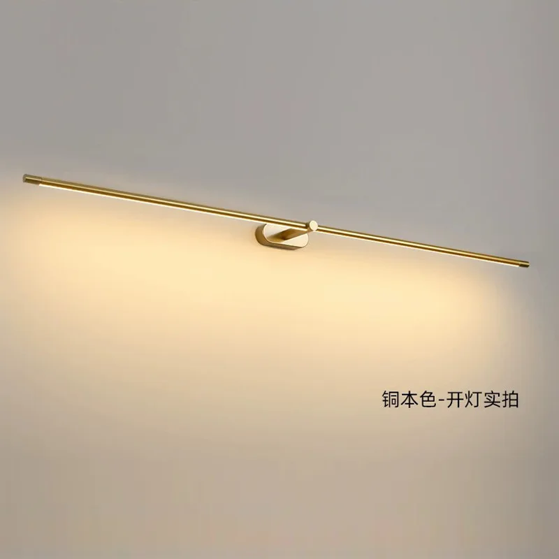 Modern Minimalist Wall Lamps Long Straight Line Wall Sconces Makeup Table in Front of The Mirror Bathroom Mirror Cabinet Fixture