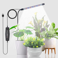 Plant Growth Light Full Spectrum LED Indoor Plant Light With Auto On/Off Timer 4/8/12H Goose Neck Can Tube Free Bending Dimmable