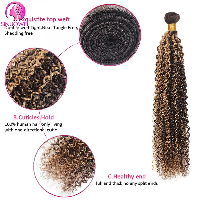 Evidenzia fasci di onda d'acqua P4/27 con fasci anteriori 3/4 con fasci di tessuto di capelli umani brasiliani frontali con frontale in pizzo 13 q6 4