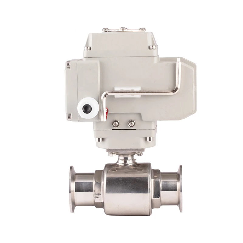 

38mm Electric Sanitary Quick Install Ball Valve Stainless Steel Tri-Clamp Motorized Ball Valves 220V 24V