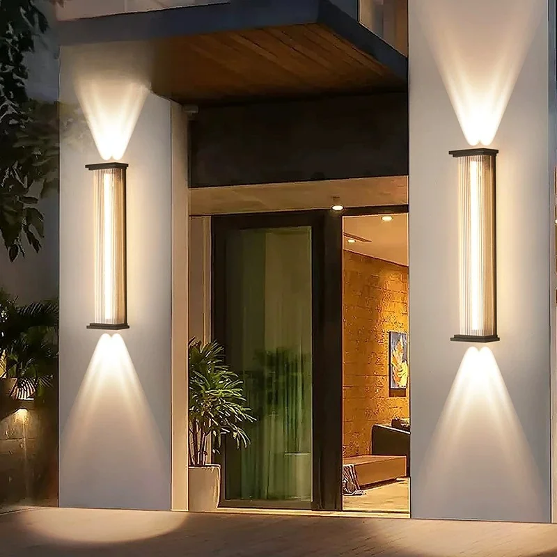Outdoor Wall Lamp Wall Light Villa Gate Roman Column - Wall Lamp Outdoor Long Strip Light Self-Built House Exterior Wall Light view 4