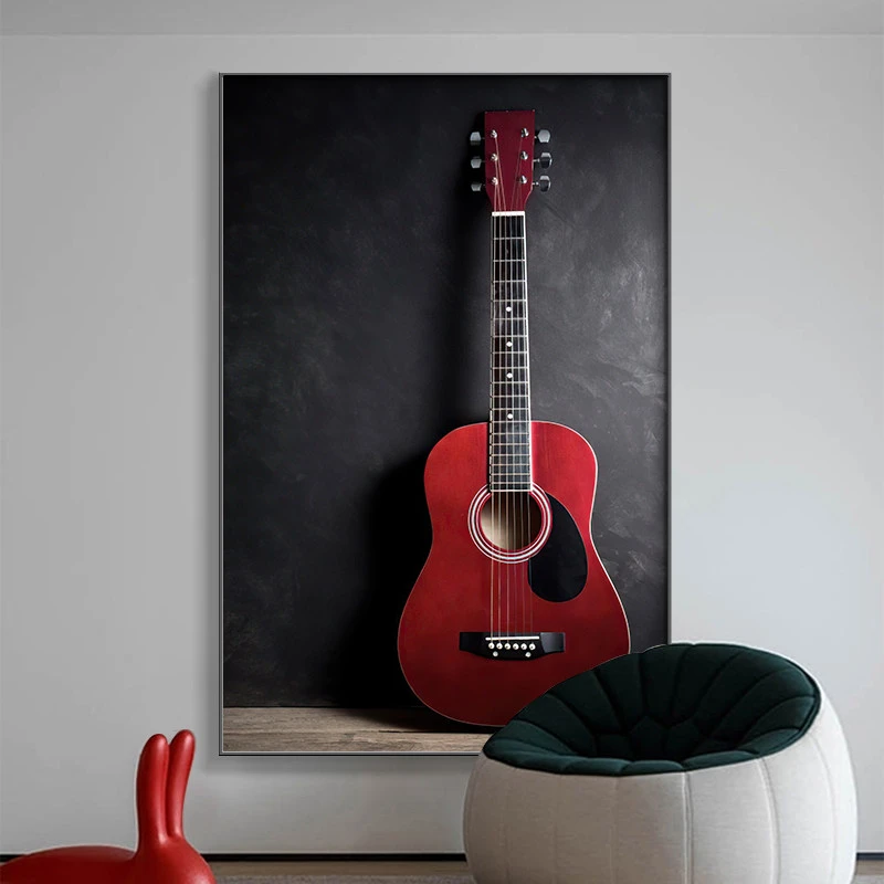 #Piano Studio Lamp Painting Violin Guitar Decoration Painting Music Classroom Living Room Study Room Bedroom Mural Painting Lamp