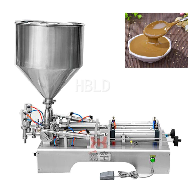 

Commercial Small Salad Dressing Food Paste Filling Machine, Liquid Dual Purpose Packaging Machine