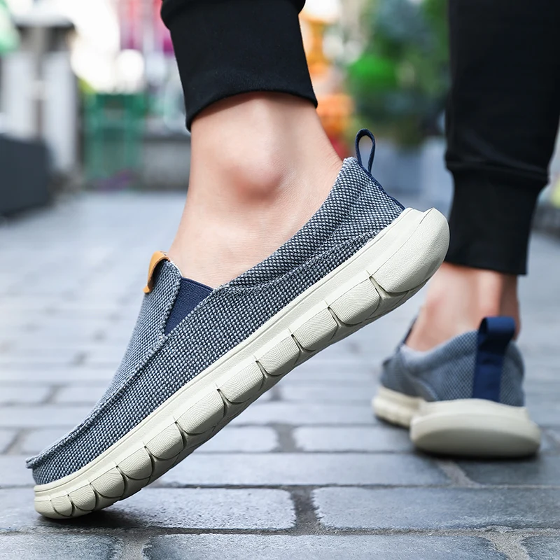 

Barefoot Shoes, Men's Minimalist Shoes Scattered Loafers Hiking Wide Toe Box Walking Casual Shoes 2025 Slip on Lazy Canvas Shoes