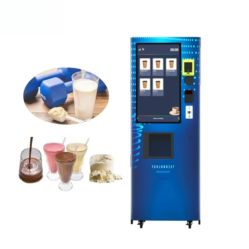 FL Customized Shakes Whey Gym Protein Powder Dispenser Machine with SDK 28L Capacity Touchscreen Display for Gym Use