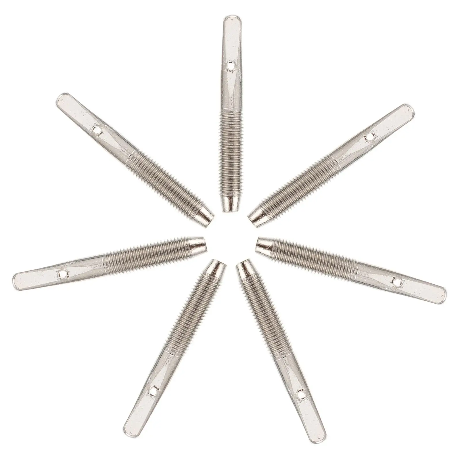 

7PCS Harp String Pin Bright Metal Durable Corrosion Resistant Lyre Zither Pins Tuning Accessories Threaded Bridge Pegs