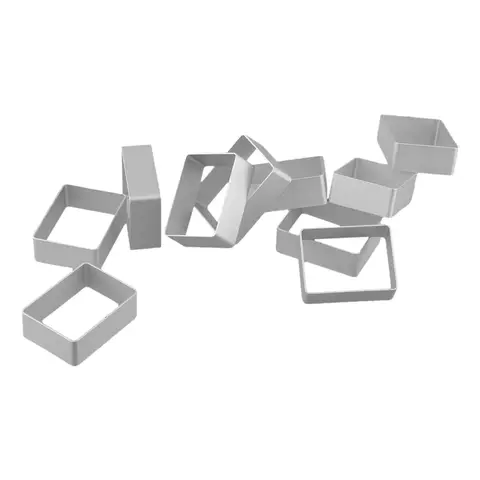 10 unids/set rectángulo/Ellipse/forma de piña pastel de piña cortador de galletas molde prensa de corte moldes de sellos herramientas cortadoras de galletas