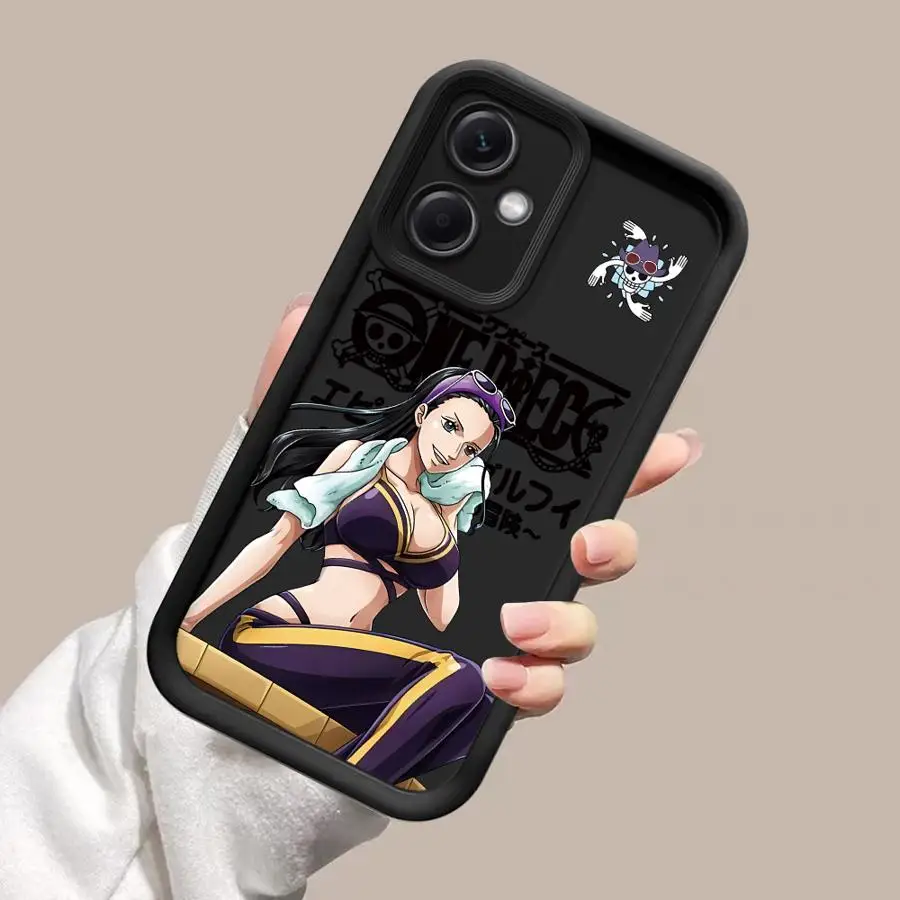 Etui z miękkiego materiału One Piece Nico Robin Nami dla Xiaomi Poco C61 C50 X3 NFC X3 Pro C51