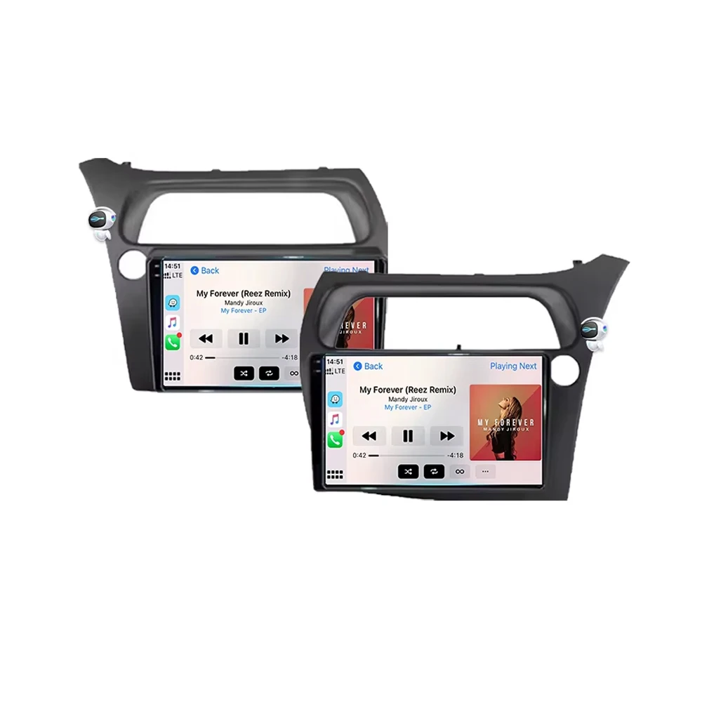 Ekran radia samochodowego do Hondy Civic Hatchback 2006-2011 Carplay Android Auto Player Multimedia 4G WIFI GPS Nawigacja 2Din Stereo — 2