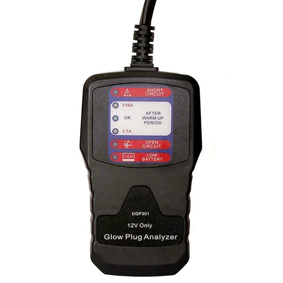 12V ยานยนต์ Glow Plug Analyzer ดีเซล Glow Plug เครื่องทดสอบ LED เครื่องมือวินิจฉัยเครื่องทดสอบ A002