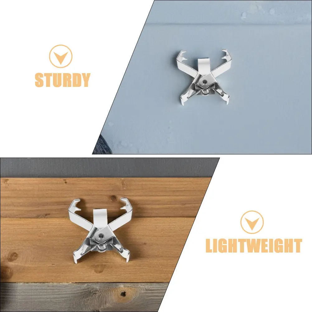 4 Pcs Metal Frame Separating Clip Artist Clamps Supplies Oil Painting Canvas Carrier Silver Holders Supply Carriers