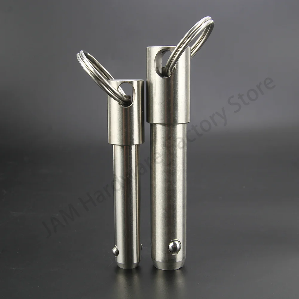 

MJ115 All Stainless Steel Precision Detent Pins Quick Release Pins With Pull Ring Pull Ring Ball Lock Pins