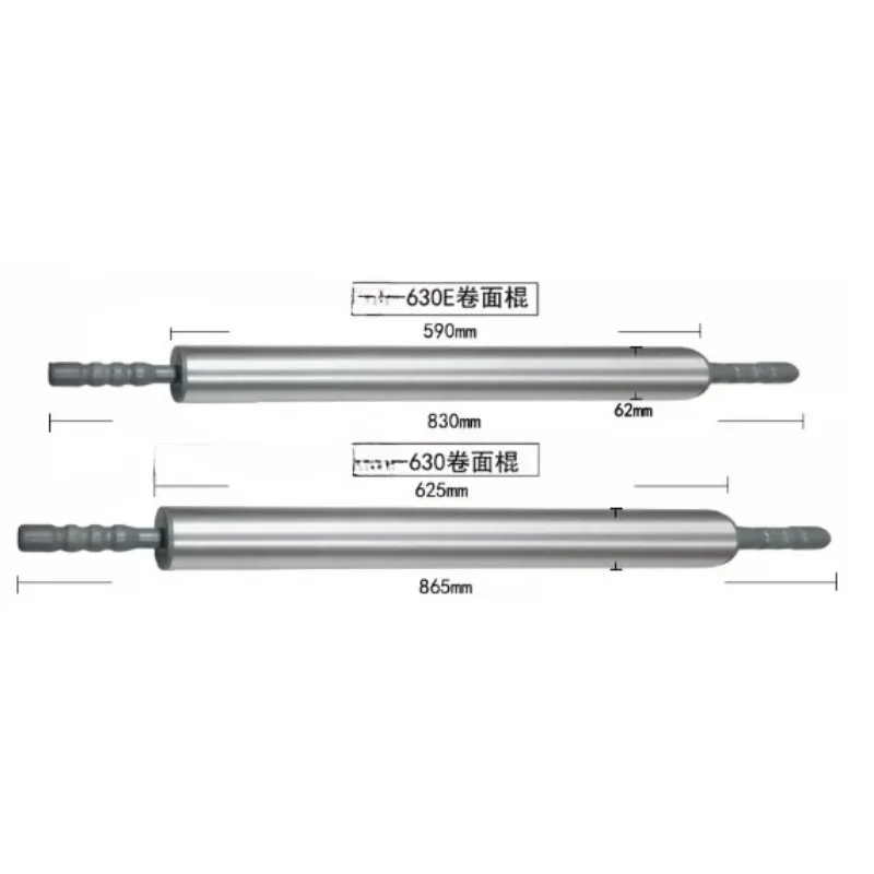 Stainless Steel Dough Sheeter Roller Pastry Laminating Machine Spare Parts Pressing Rod Rolling