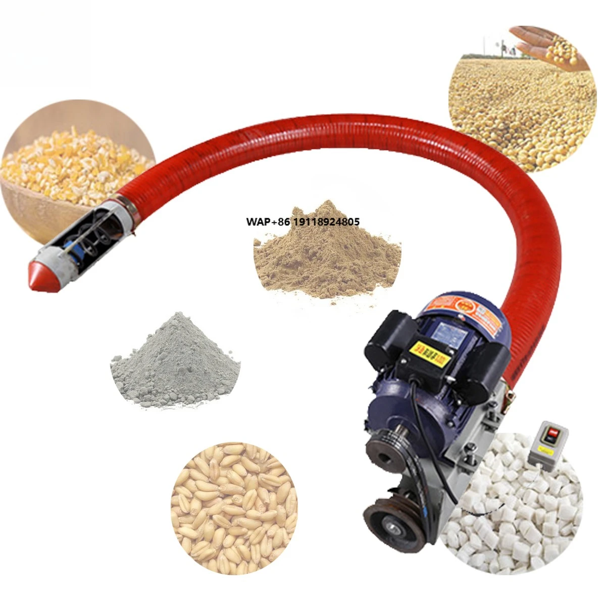 

Portable Mobile Bulk Transporter Flexible Soft Tube Screw Auger Conveyor for Grains Seeds Dry Sand Power Dry Sawdust Conveyor