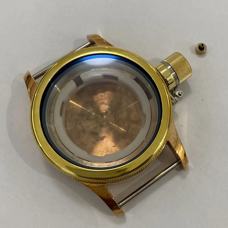 Watch Modify Parts 44mm Vintage Style CUSN8 Bronze Material Watch Case Sapphire Glass Suitable For ETA 2824/SW200 Movement 50Bar