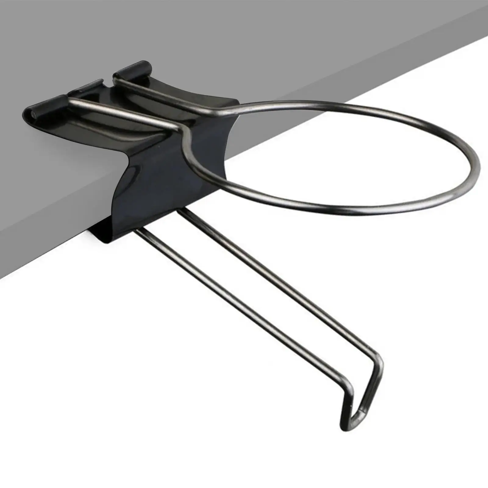 1pc Cup Holder with Clamp Clip On Anti-Spill Table Cup Holder Water Bottle Holder For Workplace Pencils Cups Desktop Accessories
