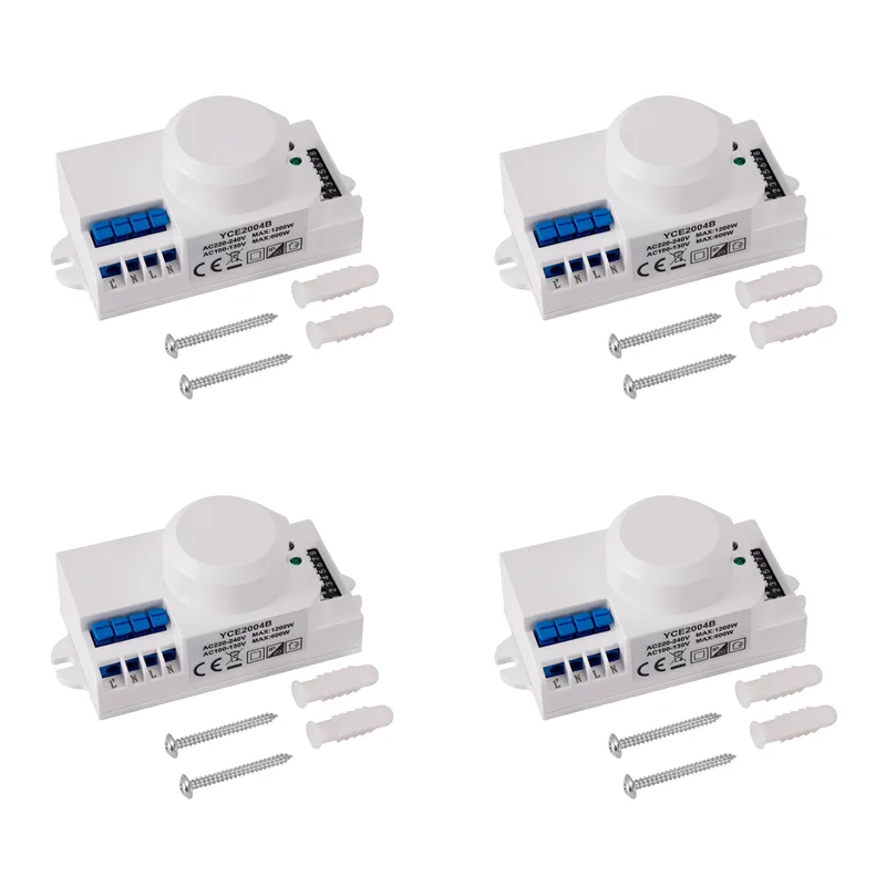 

Y50A-4X 220V 360 Degree Microwave Sensor Light Switch Induction Microwave Motion Sensor Switch Vibration Sensor