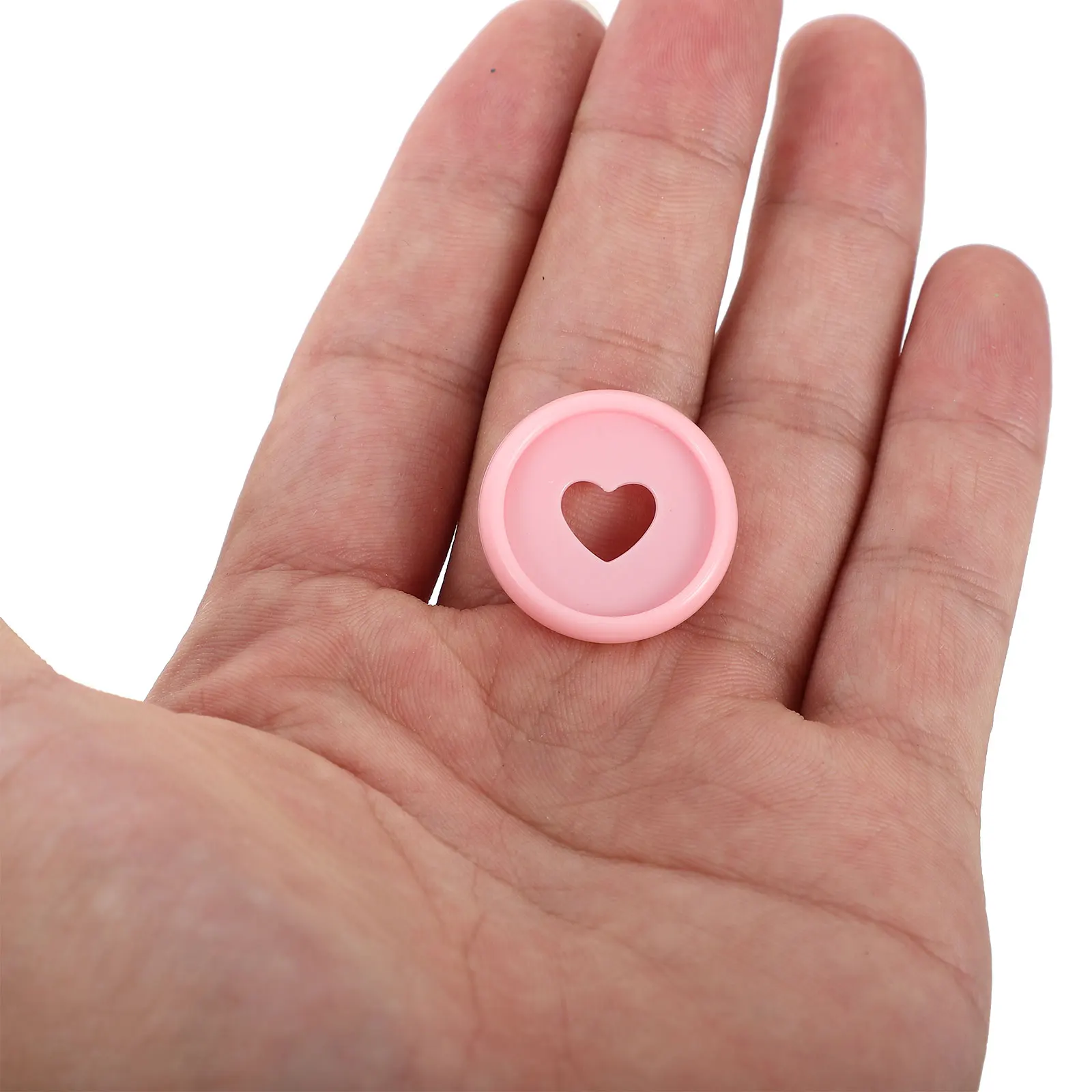 

50 Pcs Love Mushroom Hole Binding Buckle Plastic Book Discs Ring Binder for Planners