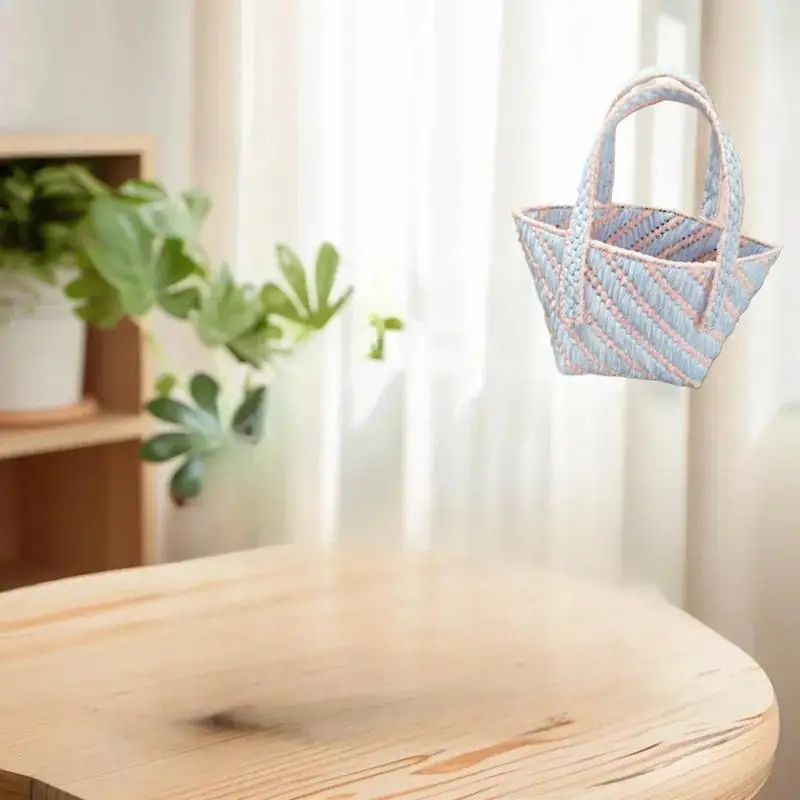 編み物＆かぎ針編みアクセサリーDIYクラフトキット：メッシュプラスチックキャンバスシート＆リボンセット