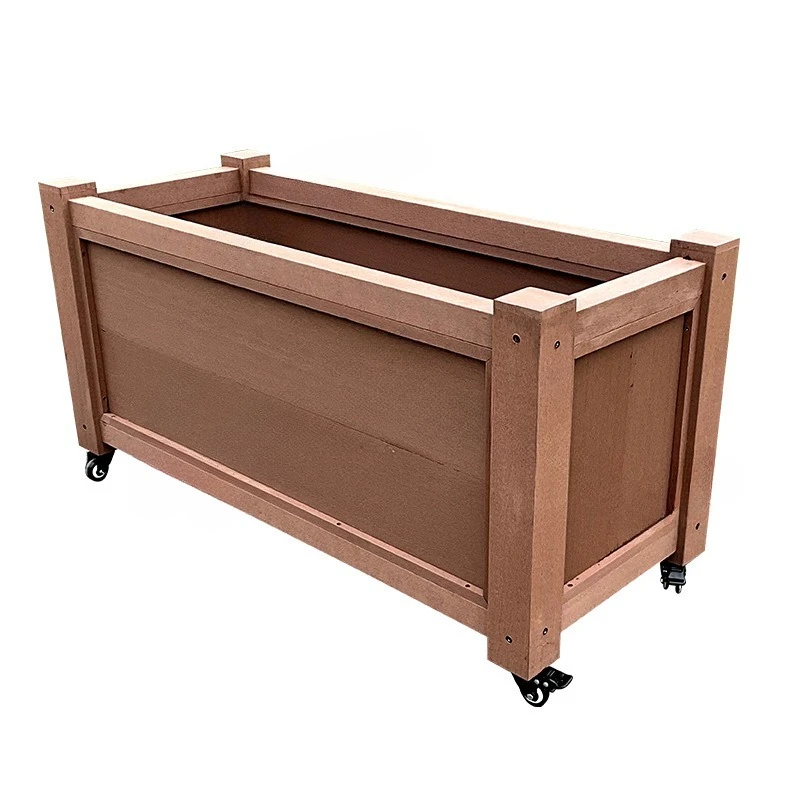 

Moisture proof, zero formaldehyde, courtyard, balcony, rectangle, plastic wood, flower slot box.