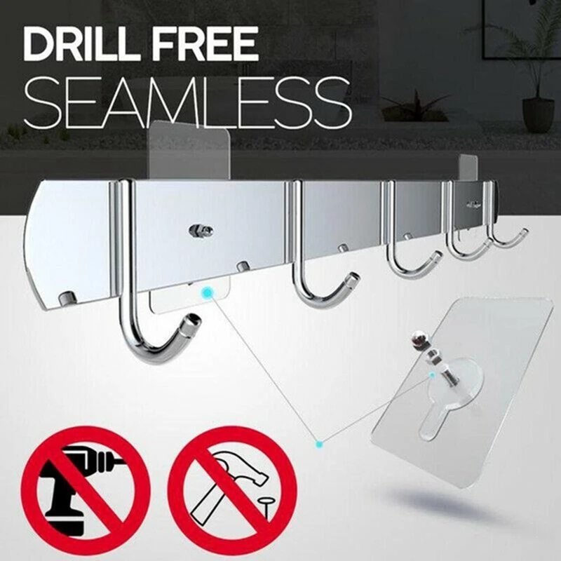 10 Pcs HIgh Quality Punch-free Screws Strong Self-adhesive Suction Cup Sucker Wall Hooks Hanger for Kitchen Bathroom Tools