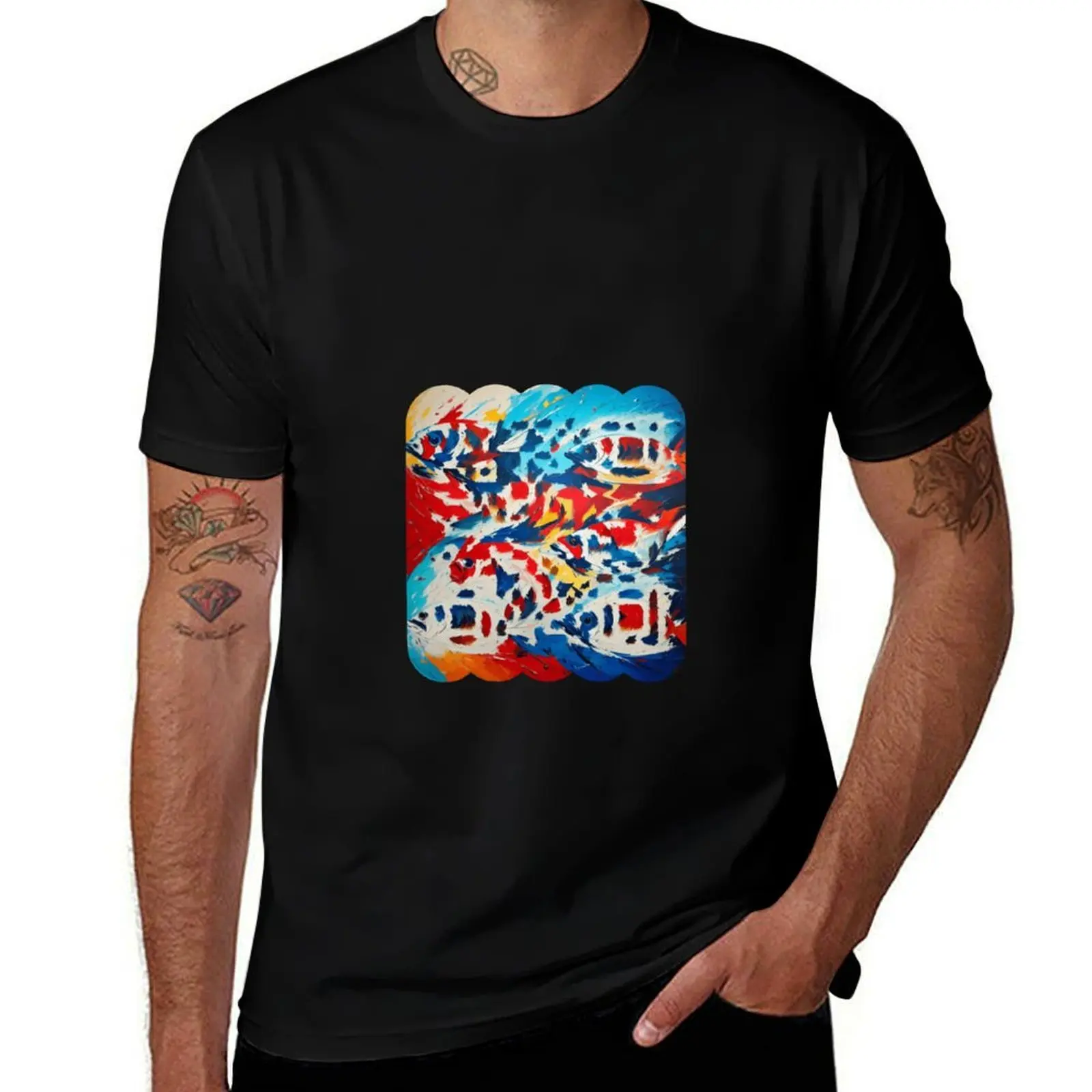 

Funny Swimming T-shirt: Scan Me! -- QR Code hidden message -- Water you up to T-Shirt blue lock mens clothing