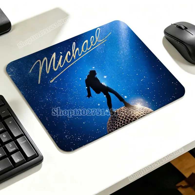The King of Pop Micheal Jackson Mouse Pad MJ Printed Gaming Mousepad Women Men Laptop Cushion Non-slip Deskpad Casual Home Gift - view 3