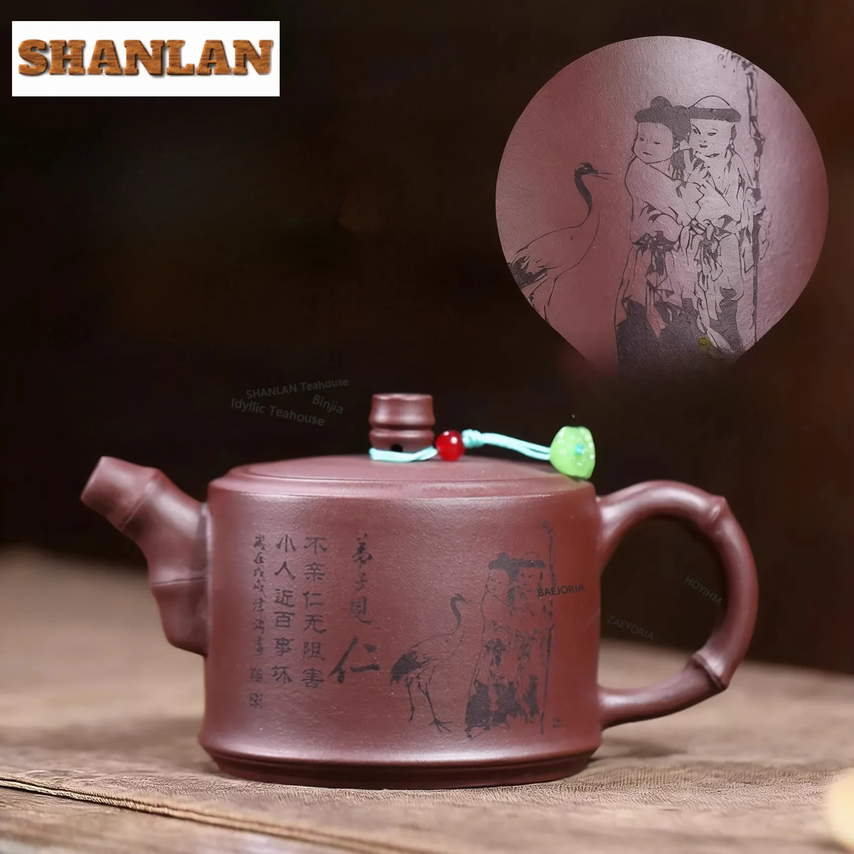 

Чайник из исинской глины ручной работы, 230 мл, высококачественный, из натуральной пурпурно-красной глины, китайский чайный набор Zisha, декоративный подарок