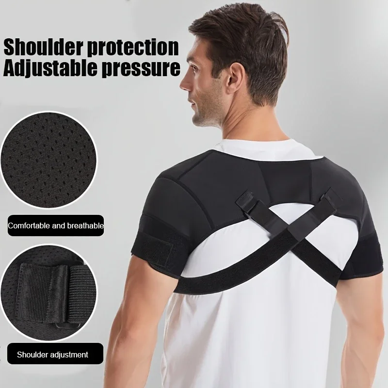

Cross Shoulder Support Straps Adjustable Polyester Fiber Hand Wash Only for Back Sports Shoulder Brace with Adjustable Straps