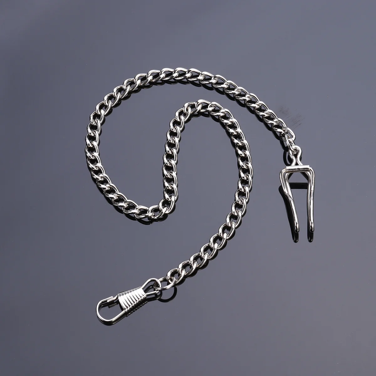 

Plated Pocket Watch Heavy Duty Lobster Claw Clasp Sturdy Shiny Chain For Long Lasting Silver Plated Watch Chain Use